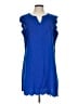 Shein 100% Polyester Color Block Blue Casual Dress Size L - photo 1