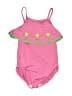 Florence Eiseman Hearts Pink One Piece Swimsuit Size 6X - photo 1