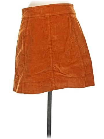 Madewell Velveteen A-Line Mini Skirt: Button-Front Edition (view 2)