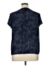 Dana Buchman 100% Polyester Stars Blue Short Sleeve Blouse Size XL Petite - photo 2