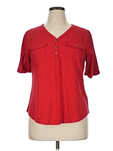 Croft & Barrow Short Sleeve Henley (view 1)