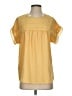 Unbranded 100% Polyester Yellow Short Sleeve Blouse Size S - photo 1