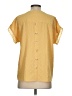 Unbranded 100% Polyester Yellow Short Sleeve Blouse Size S - photo 2