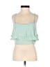 Dream State 100% Rayon Green Sleeveless Top Size S - photo 1