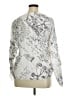 Desigual Print Silver Long Sleeve Blouse Size XL - photo 1