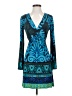Hale Bob Print Blue Cocktail Dress Size XS - photo 1