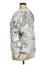 Desigual Print Silver Long Sleeve Blouse Size XL - photo 4
