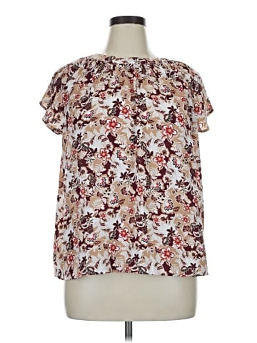 Ann Taylor LOFT Outlet Short Sleeve Blouse (view 1)