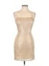 Lulus 100% Polyester Metallic Gold Cocktail Dress Size M - photo 1