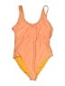 Old Navy Chevron-herringbone Orange One Piece Swimsuit Size XL - photo 1