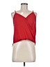 Ambiance Apparel 100% Polyester Red Sleeveless Blouse Size M - photo 1