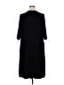 Catherines Solid Black Casual Dress Size 2X - photo 2