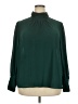 ELOQUII 100% Polyester Green Long Sleeve Blouse Size 20 Plus - photo 1