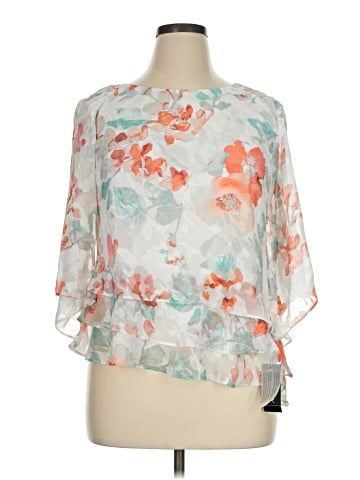 Alex Evenings 3/4 Sleeve Blouse (view 1)