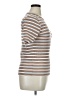 Ann Taylor Stripes Brown Short Sleeve Turtleneck Size XL - photo 4