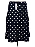Downeast Polka Dots Blue Casual Skirt Size M - photo 2