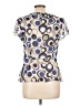 My Michelle 100% Polyester Blue Short Sleeve Blouse Size L - photo 2