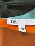 DR2 100% Polyester Color Block Orange Short Sleeve Blouse Size L - photo 7