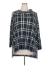 Lane Bryant Plaid Black Poncho Size 18 - 20 Plus - photo 1