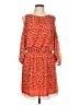 Max Studio Paisley Orange Casual Dress Size L - photo 1
