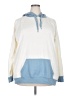 Torrid Color Block Blue Pullover Hoodie Size 2X Plus (2) - photo 1