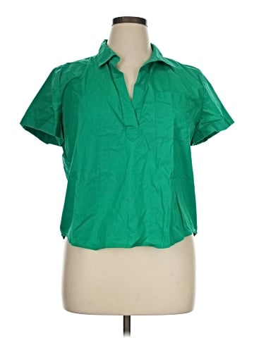 J.Crew Factory Store Short Sleeve Blouse (view 1)