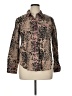 J.Crew Animal Print Brown Long Sleeve Button-Down Shirt Size XL - photo 1