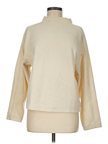 Madewell Striped Jacquard Funnelneck Top (view 1)