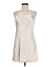 Hello Molly Metallic Ivory Cocktail Dress Size 6 - photo 1