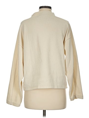 Madewell Striped Jacquard Funnelneck Top (view 2)