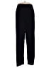 Impressions Solid Black Casual Pants Size S - photo 1