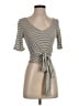 Le Lis Tan Short Sleeve Top Size S - photo 1