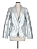Central Park West 100% Polyurethane Metallic Silver Blazer Size M - photo 1