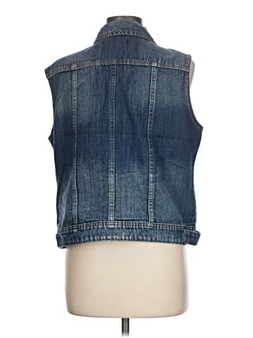 Ashley Stewart Denim Vest (view 2)