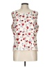 Ann Taylor 100% Polyester Ivory Sleeveless Blouse Size L - photo 1