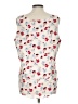 Ann Taylor 100% Polyester Ivory Sleeveless Blouse Size L - photo 2