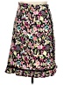 R.Q.T Floral Black Casual Skirt Size 14 - photo 1