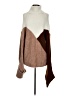 Just Fab Color Block Brown Sweater Vest Size S - photo 1