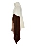 Just Fab Color Block Brown Sweater Vest Size S - photo 5