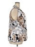 Calvin Klein Floral Silver Sleeveless Blouse Size 2X - photo 4