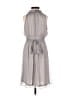 Francesca's 100% Polyester Solid Gray Cocktail Dress Size S - photo 2