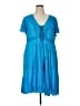Torrid 100% Rayon Blue Casual Dress Size 1X Plus (1) - photo 1
