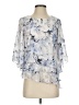 Alex Evenings 100% Polyester Silver 3/4 Sleeve Blouse Size S - photo 1