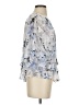 Alex Evenings 100% Polyester Silver 3/4 Sleeve Blouse Size S - photo 4