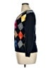 Talbots 100% Pima Cotton Argyle Black Pullover Sweater Size 0X - photo 5