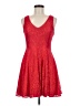 Express Hearts Red Cocktail Dress Size 6 - photo 1