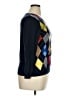 Talbots 100% Pima Cotton Argyle Black Pullover Sweater Size 0X - photo 4