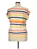 Chaps Stripes Yellow Orange Short Sleeve Top Size XL - photo 2