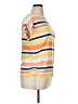 Chaps Stripes Yellow Orange Short Sleeve Top Size XL - photo 4