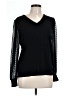 Adrianna Papell Black Pullover Sweater Size L - photo 1